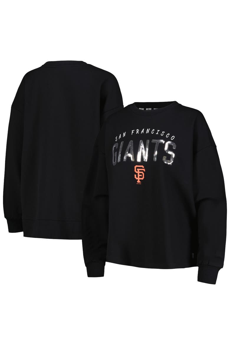 Women's DKNY Sport Black San Francisco Giants Penelope Pullover Sweatshirt, Main, color, Black