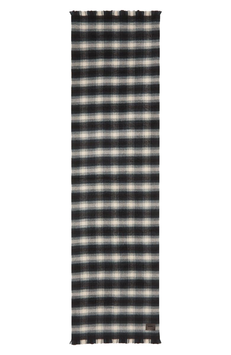 Vince Brushed Double Face Merino Wool Scarf, Alternate, color, Country Racer