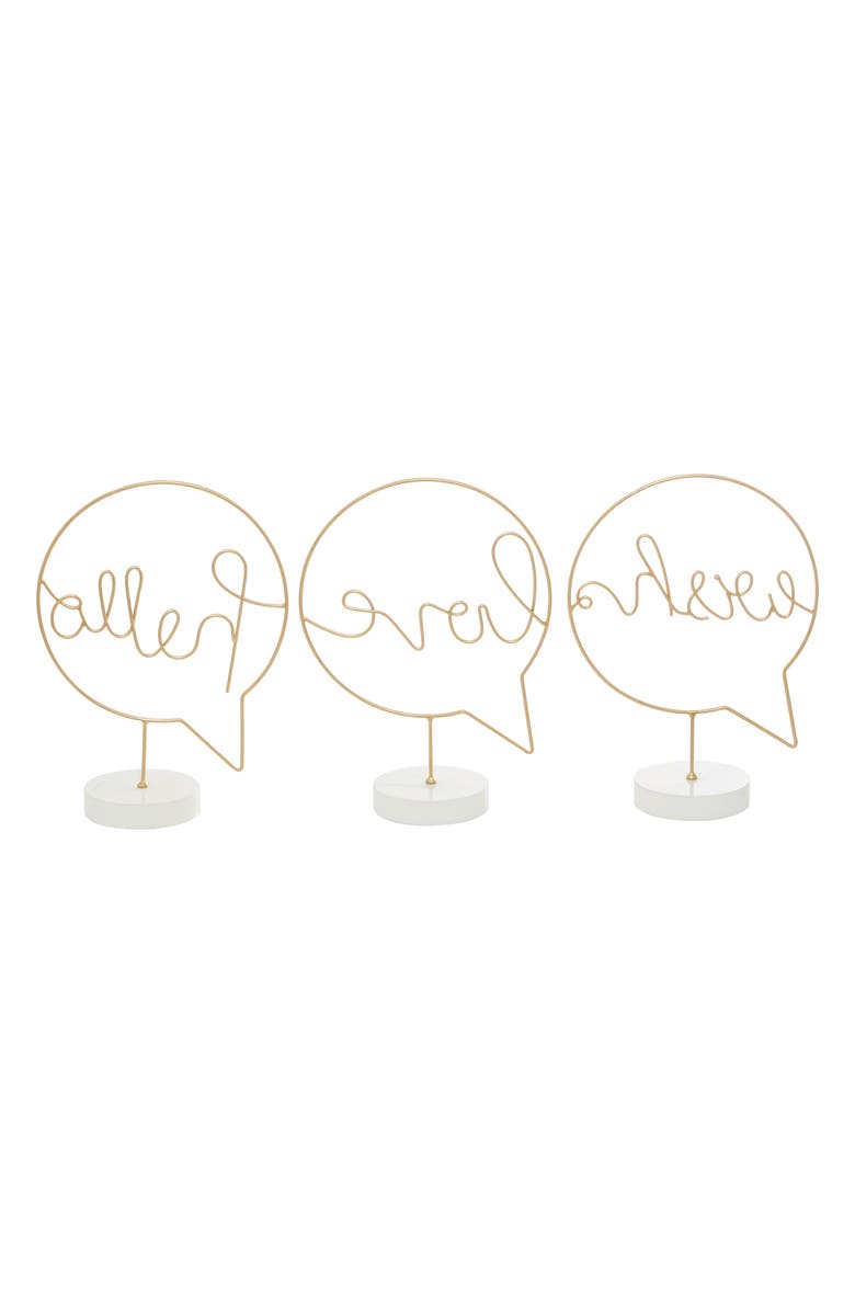 Novogratz Set of 3 Tabletop Signs, Alternate, color, 