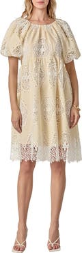 English Factory Eyelet Babydoll Dress