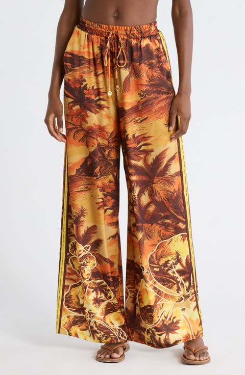 Drawstring Cover-Up Resort Pants