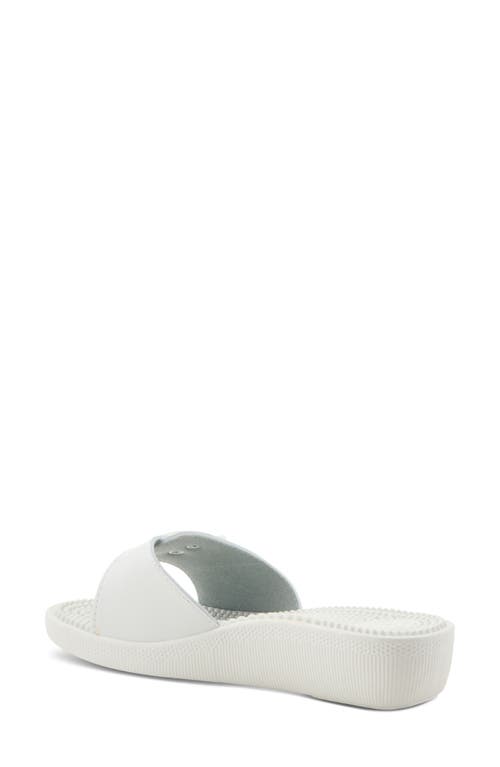Flexus By Spring Step Sabala Slide Sandal In White