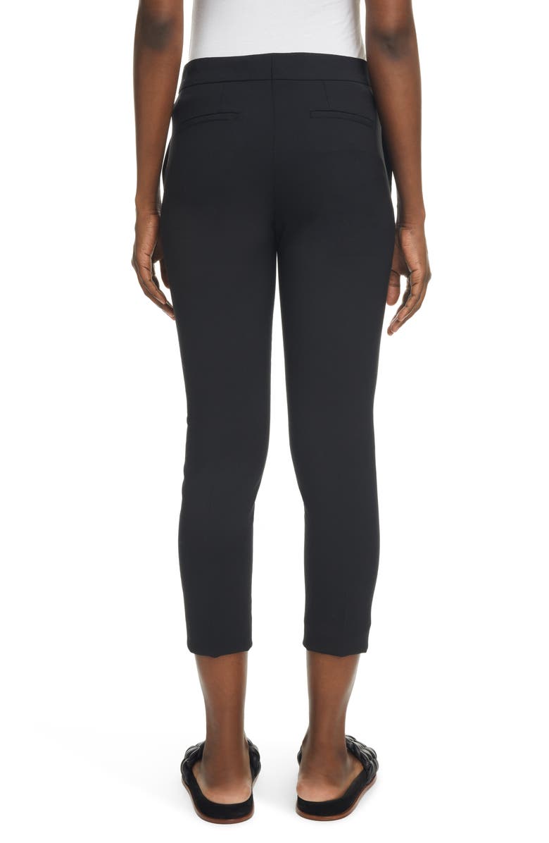 Chloé Straight Leg Stretch Wool Ankle Pants, Alternate, color,