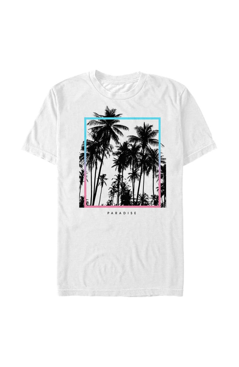 Lost Gods Men's Lost Gods Palm Tree Paradise Graphic T-Shirt, Main, color, White