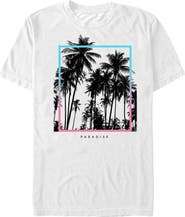 Lost Gods Men's Lost Gods Palm Tree Paradise Graphic T-Shirt