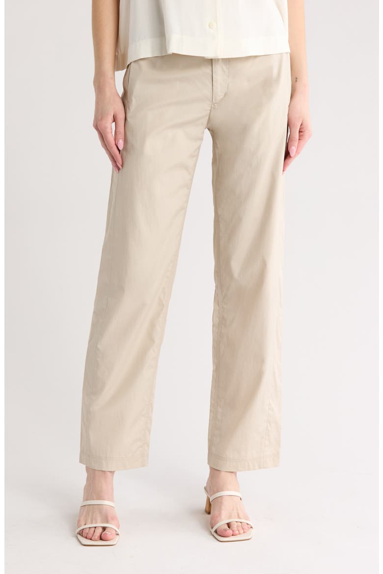 Fern Poplin Pants, Main, color, BEIGE