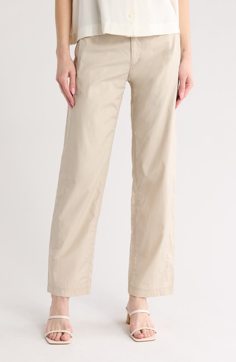 rag & bone Fern Poplin Pants, Main, color, Beige
