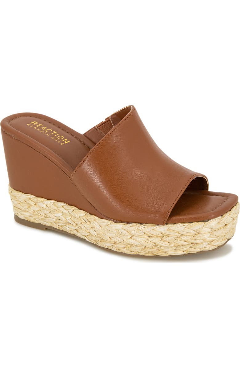 Reaction Kenneth Cole Maria Platform Wedge Mule, Main, color, Chai Pu