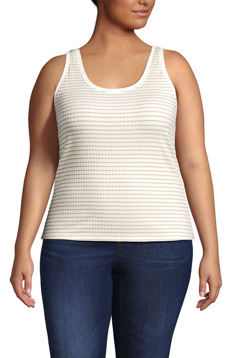 Pointelle Rib UNeck Tank