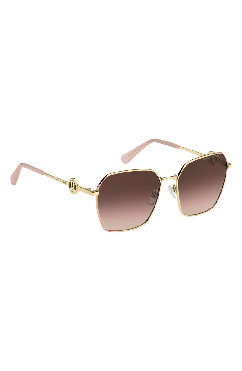 Marc Jacobs 58mm Gradient Square Sunglasses, Alternate, color, 