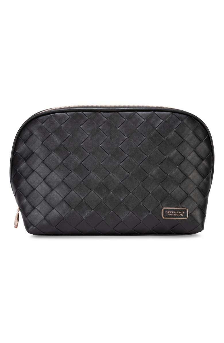 Stephanie Johnson Belize Raven Lola Makeup Bag, Alternate, color, Black