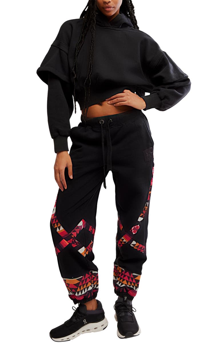 Free People Snow Flow Crop Hoodie, Alternate, color, 