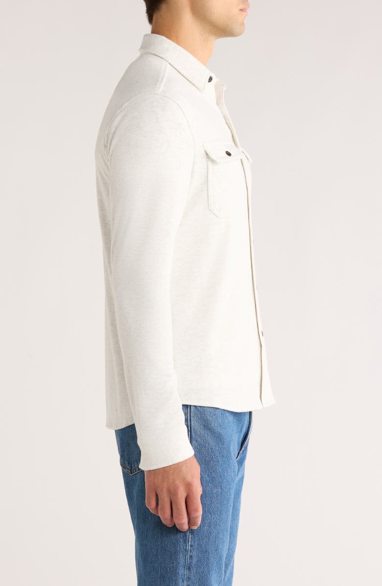 7 Diamonds Generation Herringbone Stretch Button-Up Shirt, Alternate, color, Ecru