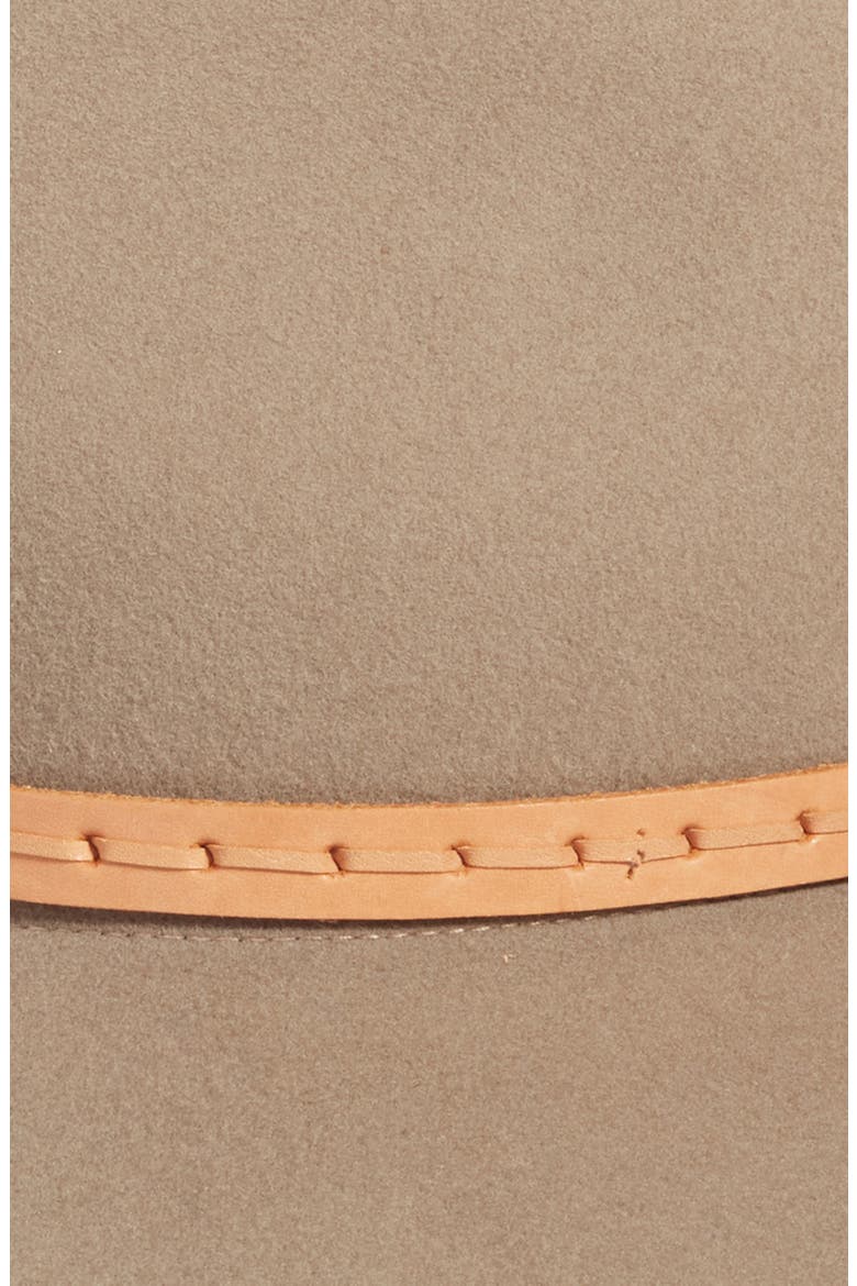 Floppy Brim Wool Fedora, Alternate, color, ALMOND