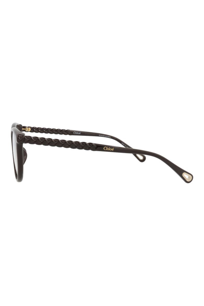 52mm Cat Eye Optical Glasses, Alternate, color, BROWN