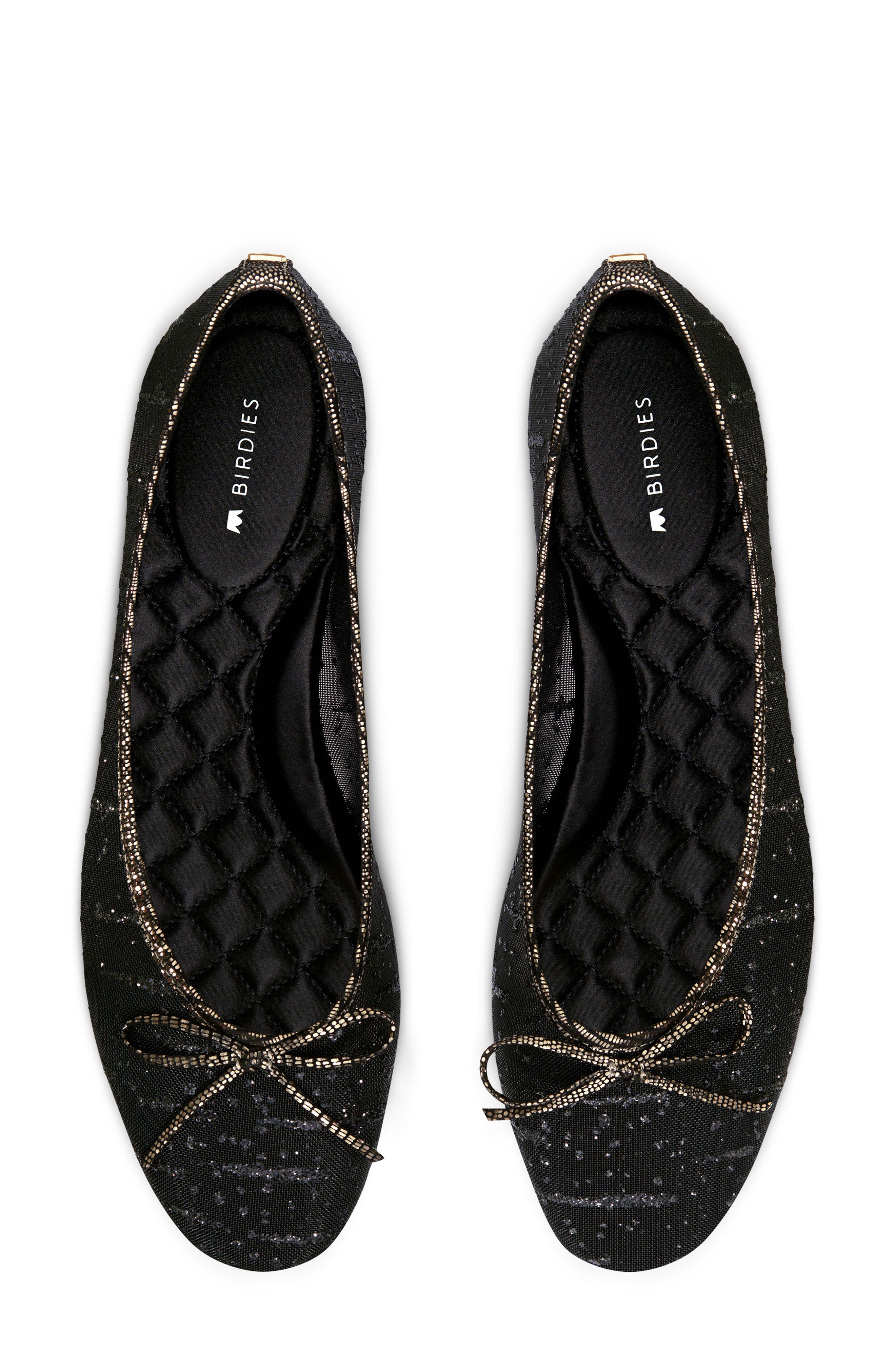 Birdies Songbird Metallic Mesh Ballet Flat, Alternate, color, 