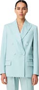 Another Tomorrow Relaxed Double Breasted Jacket