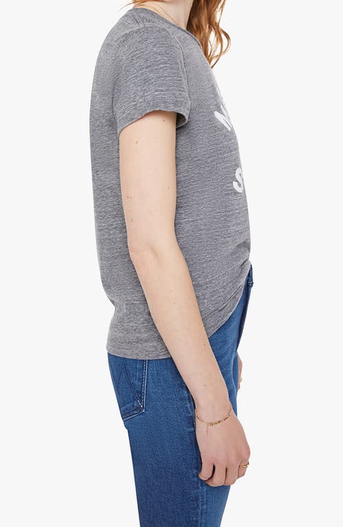 Mother The Boxy Goodie Goodie Graphic T-shirt In Gray