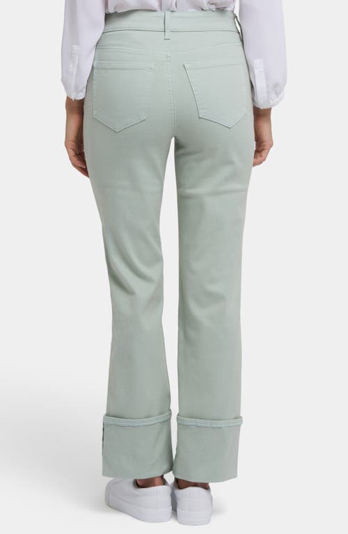 Nydj Marilyn Wide Cuff Straight Leg Jeans In Tomatillo