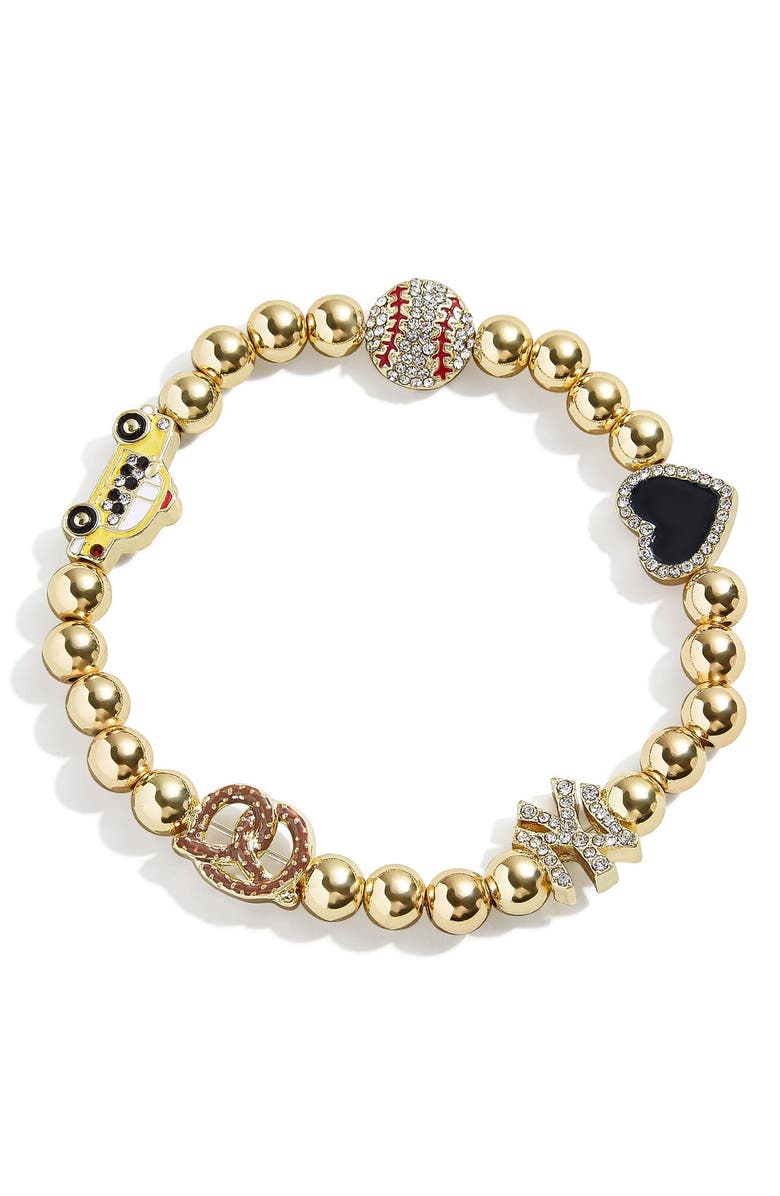 BaubleBar New York Yankees Localized Pisa Bracelet, Main, color, Gold