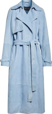 Proenza Schouler Ramona Belted Suede Trench Coat