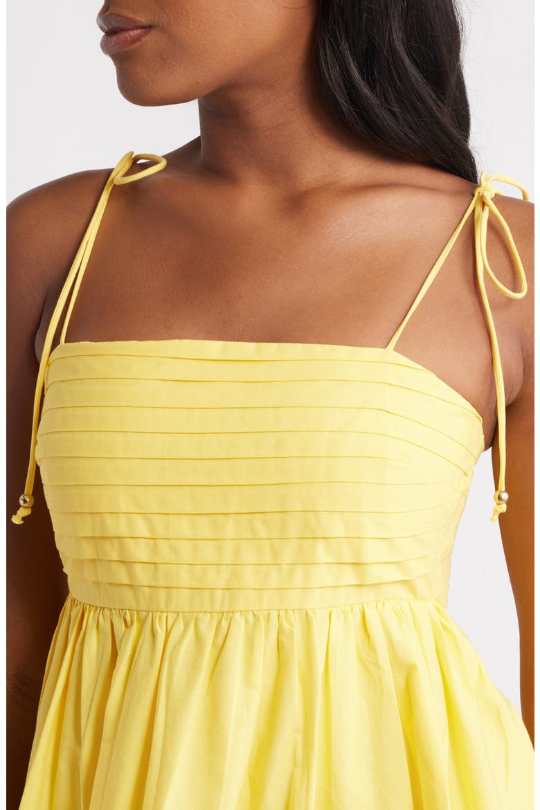 Bubble Hem Babydoll Minidress, Alternate, color, YELLOW