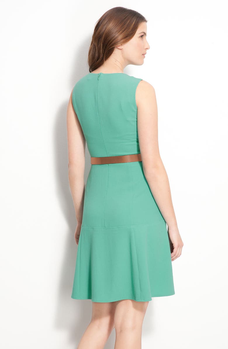 Calvin Klein Belted Dress with Flare Skirt, Alternate, color, 