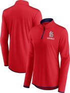FANATICS Women's Fanatics Branded Red St. Louis Cardinals Worth The Drive Quarter-Zip Jacket