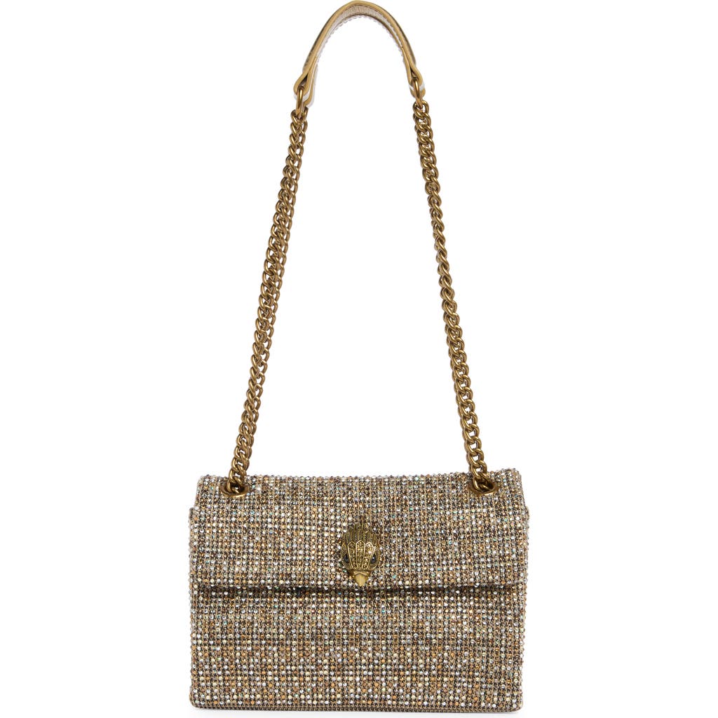 Kurt Geiger London Medium Kensington Crystal Embellished Crossbody Bag In Brown