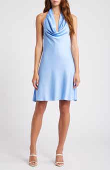 Ennis Satin Halter Minidress