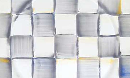 Mackenzie-childs Mackenzie Childs Sterling Check® Set Of 4 Salad Plates