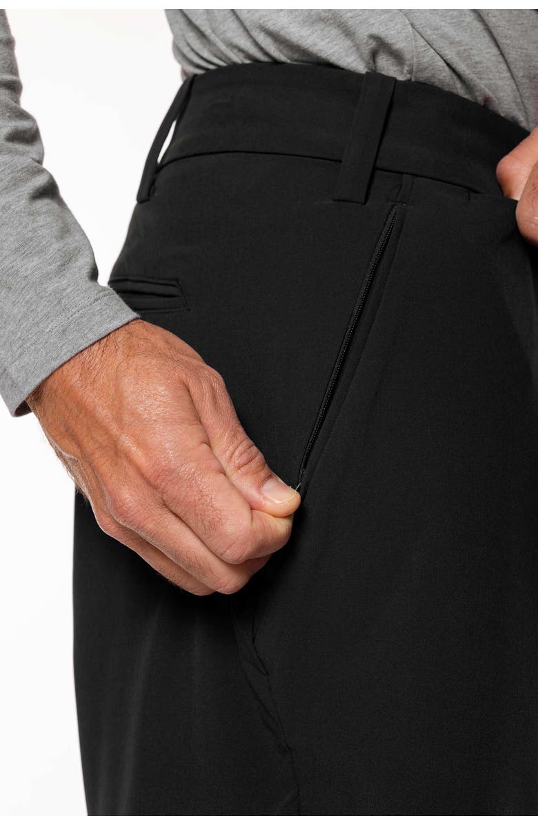 Coolibar Men's Hybrid Shorts - UPF 50+ Sun Protection - Trek, Alternate, color, Black