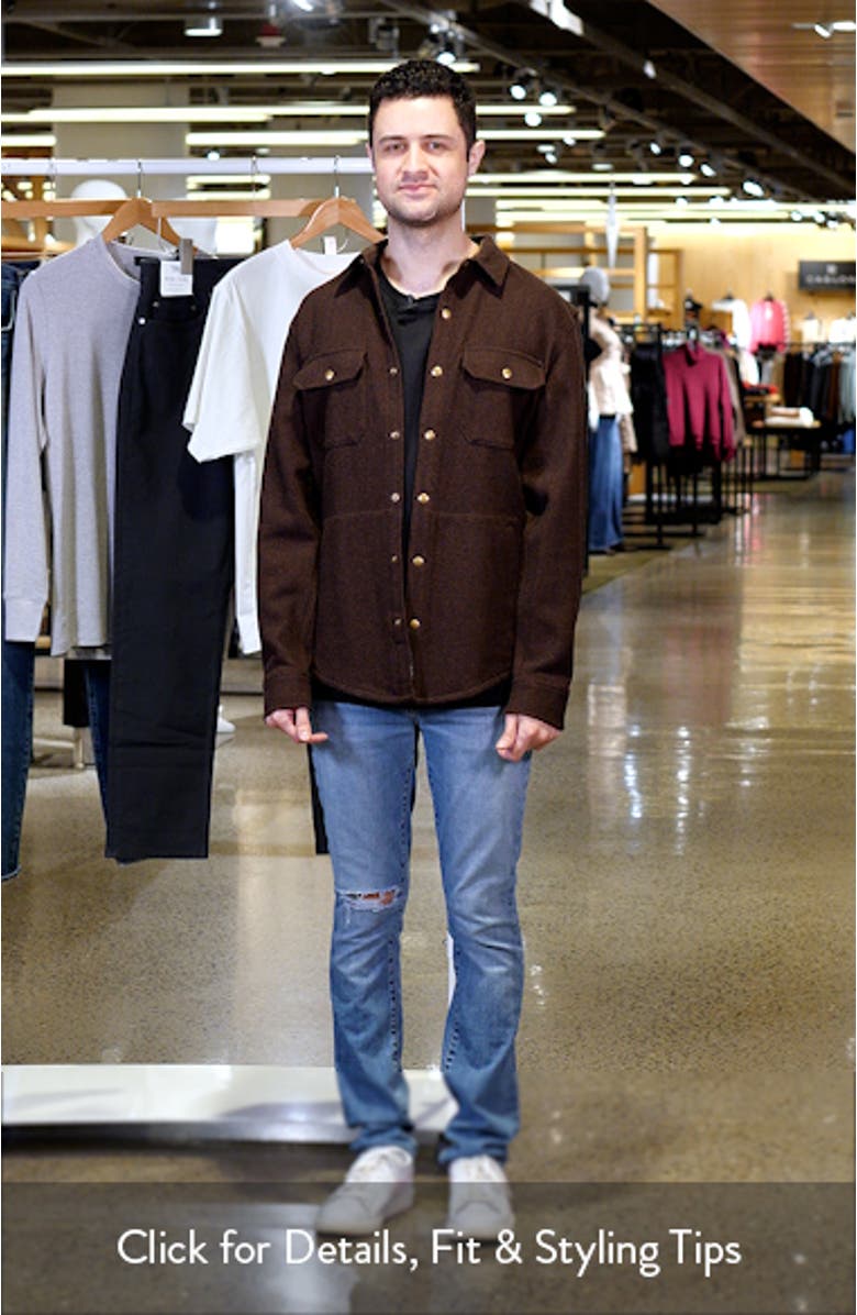 Forest Wool Blend Shirt Jacket, sales video thumbnail