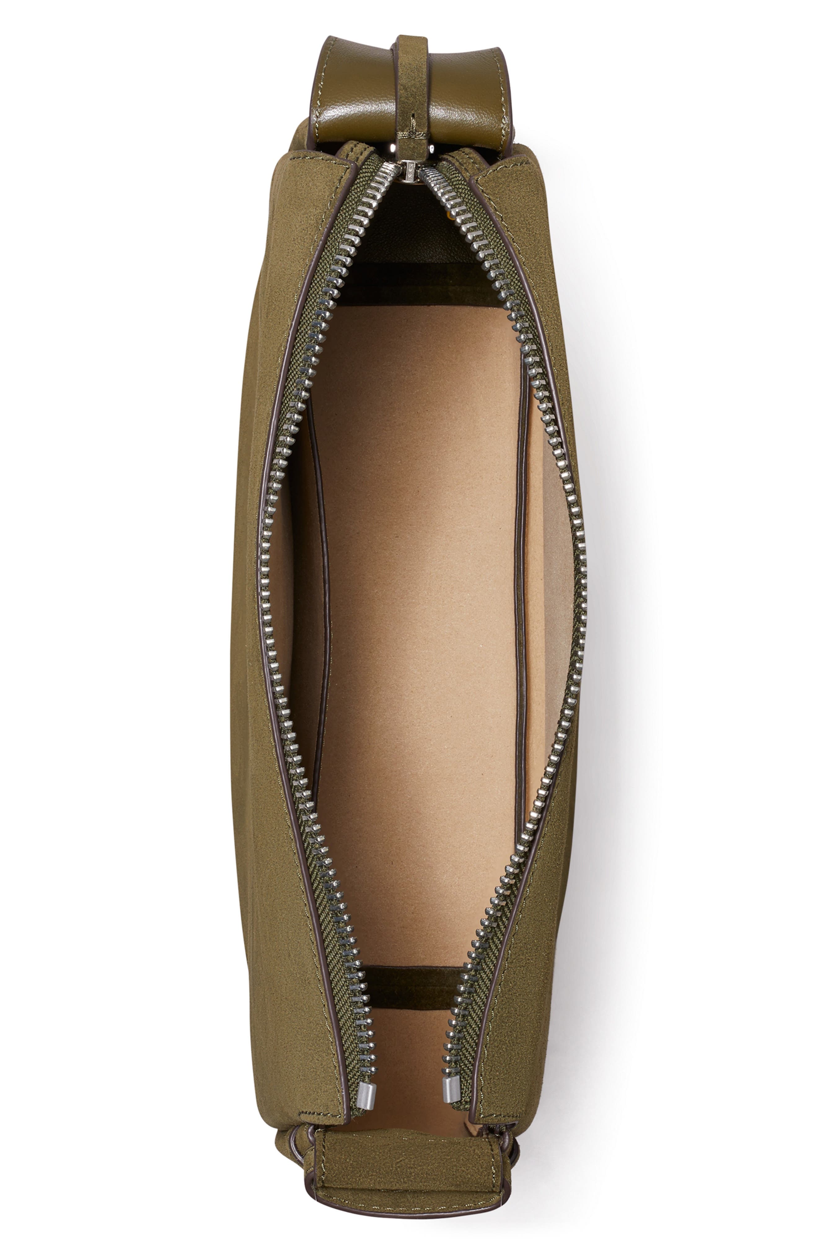Romy Suede Shoulder Bag, Alternate, color, LECCIO
