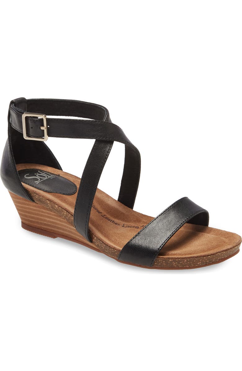 Söfft Valeryn Wedge Sandal, Main, color,