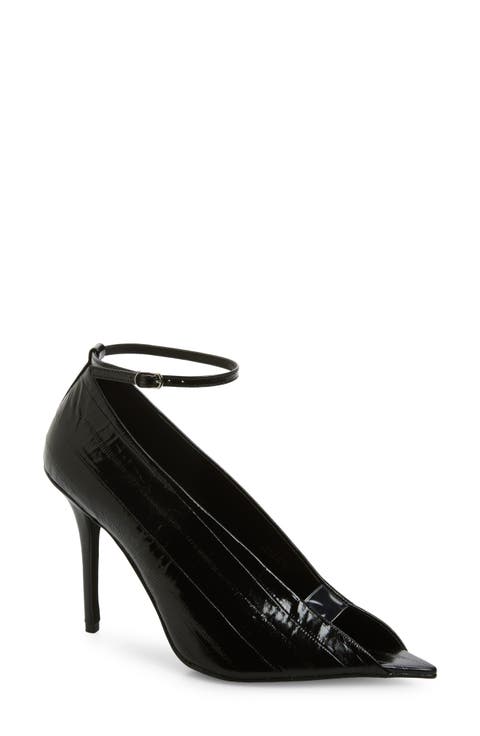 Inherit Ankle Strap Pointed Peep Toe Sandal (Women)