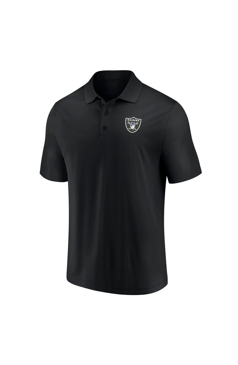 FANATICS Men's Fanatics Branded Black/Silver Las Vegas Raiders Home and Away 2-Pack Polo Set, Alternate, color, 
