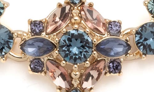 Marchesa Gold-tone Multi-stone Flex Bracelet In Gold