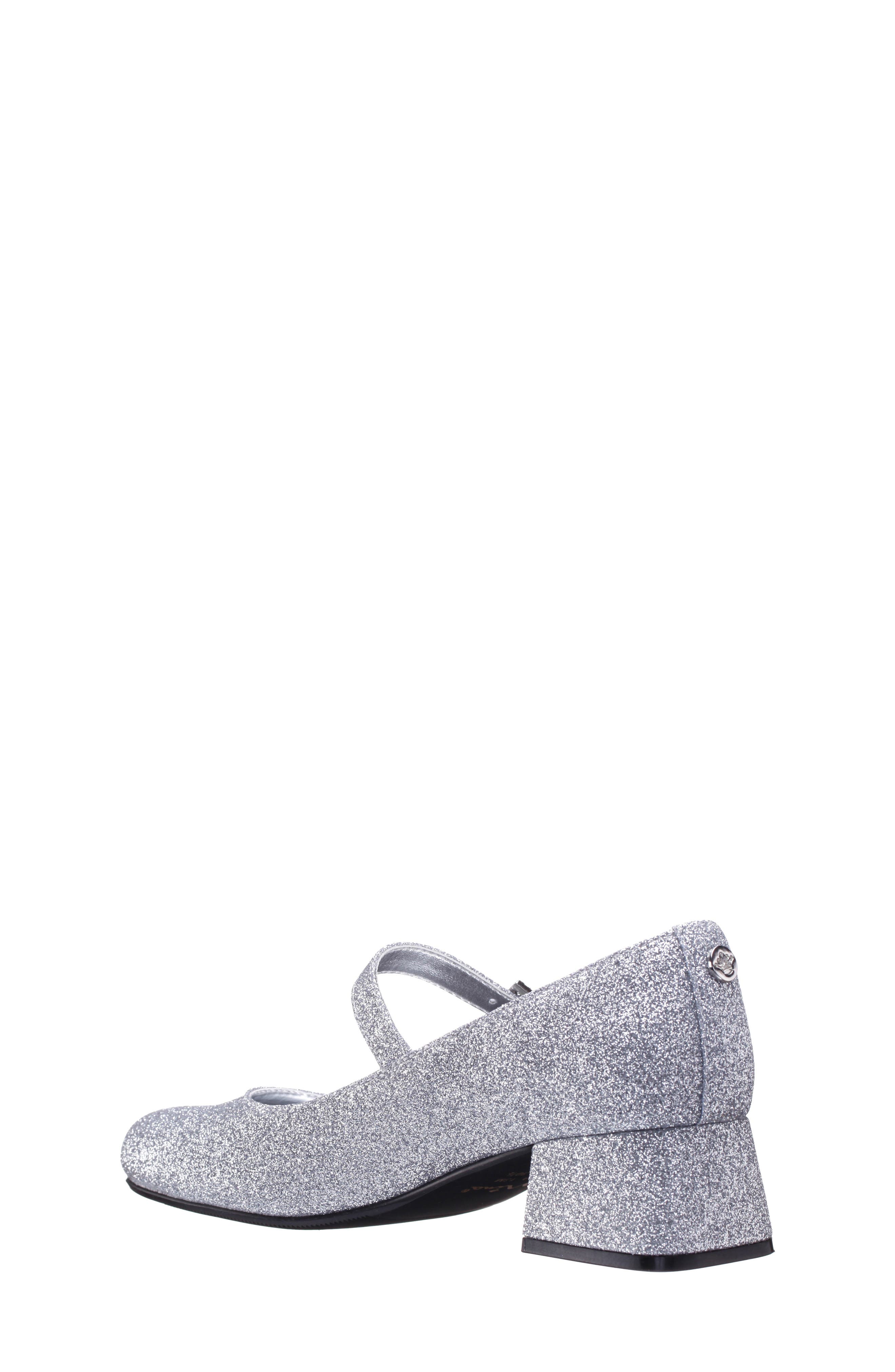 Kids' Mila Mary Jane, Alternate, color, SILVER BABY GLITTER