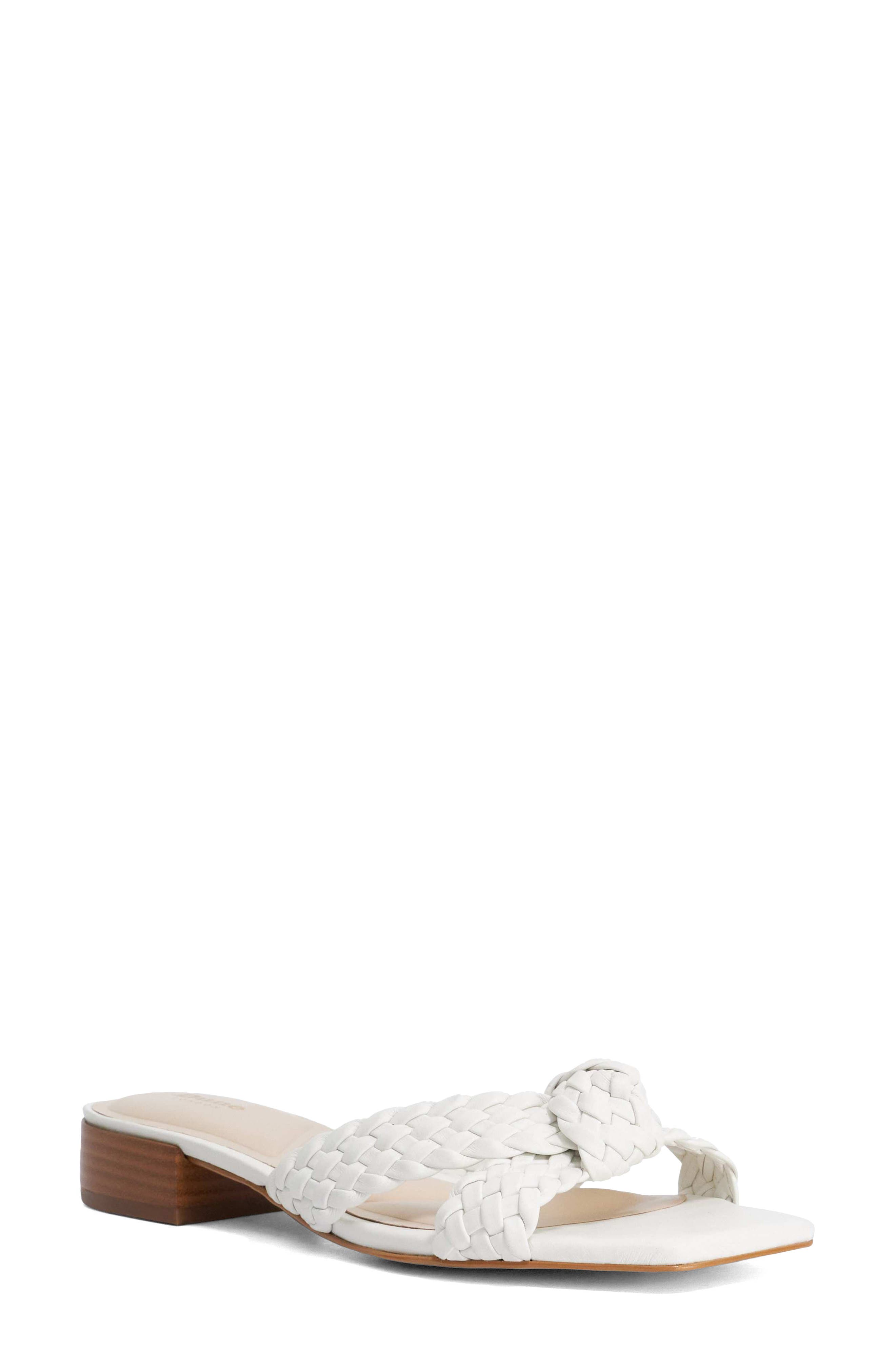Dune London Lacees Block Heel Sandal, Main, color, White