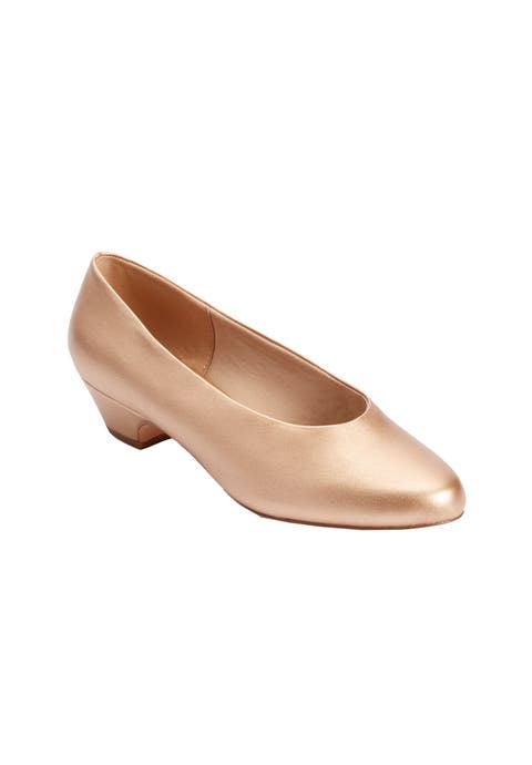 The Vida Leather-Like Slip On Pump (Wide Widths Available)