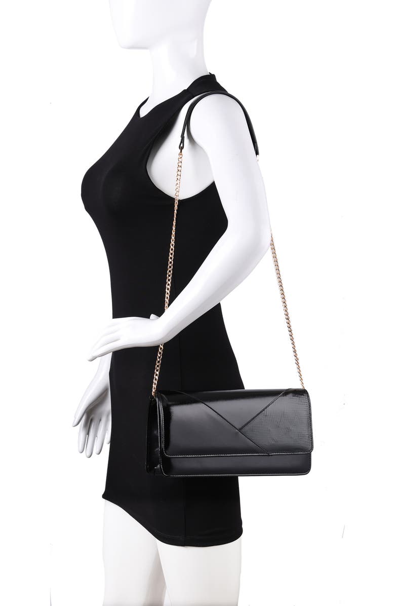 NINETY UNION Dressy Envelope Clutch, Alternate, color, Black