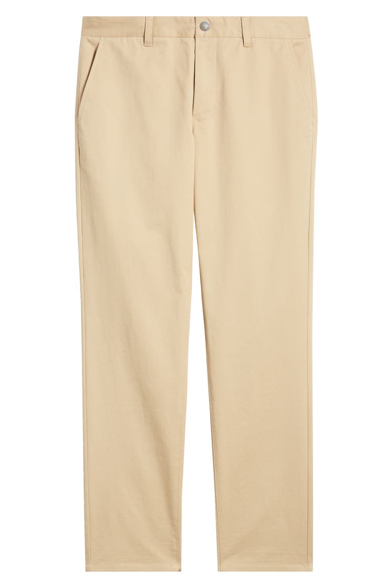 Washed Stretch Cotton Chinos, Alternate, color, CORNSTALK