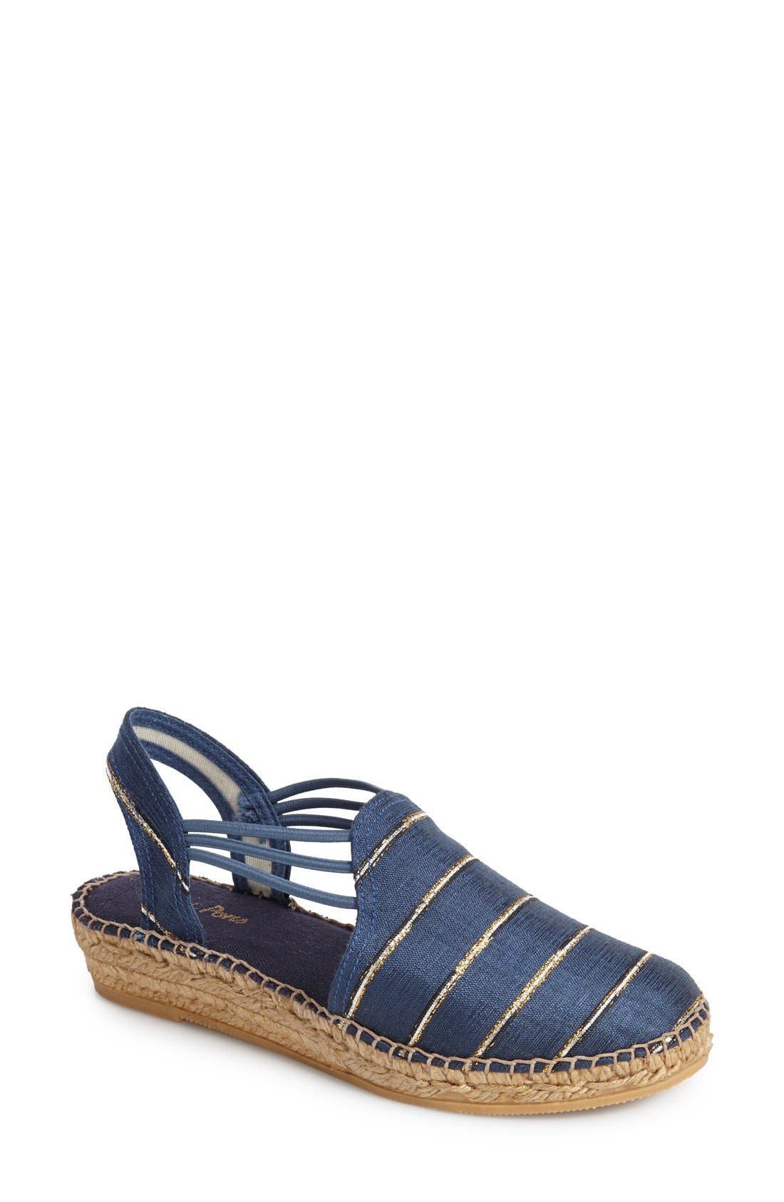 Toni Pons 'Nantes' Silk Stripe Sandal, Main, color, 