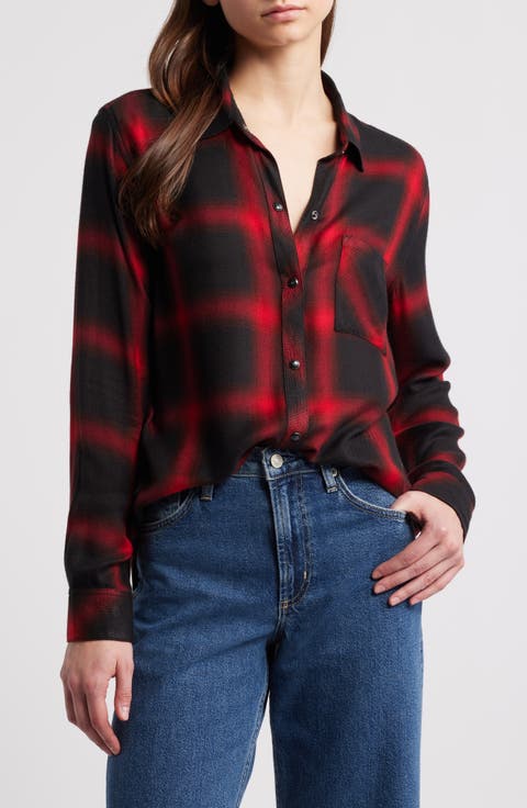 Hunter Plaid Button-Up Shirt