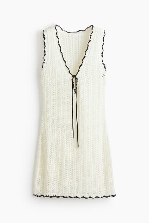 Pointelle-knit Beach Dress