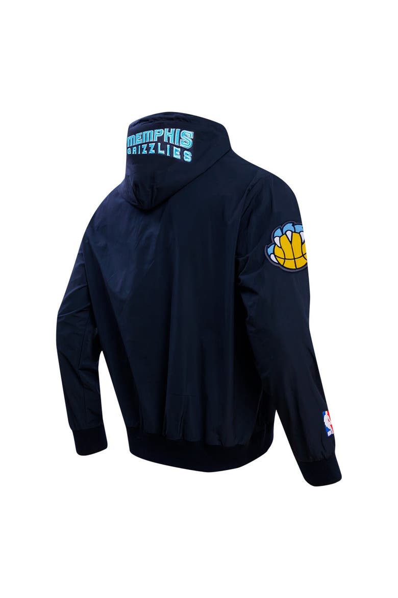 Men's Pro Standard Navy Memphis Grizzlies Hybrid Full-Zip Hoodie, Alternate, color, Navy