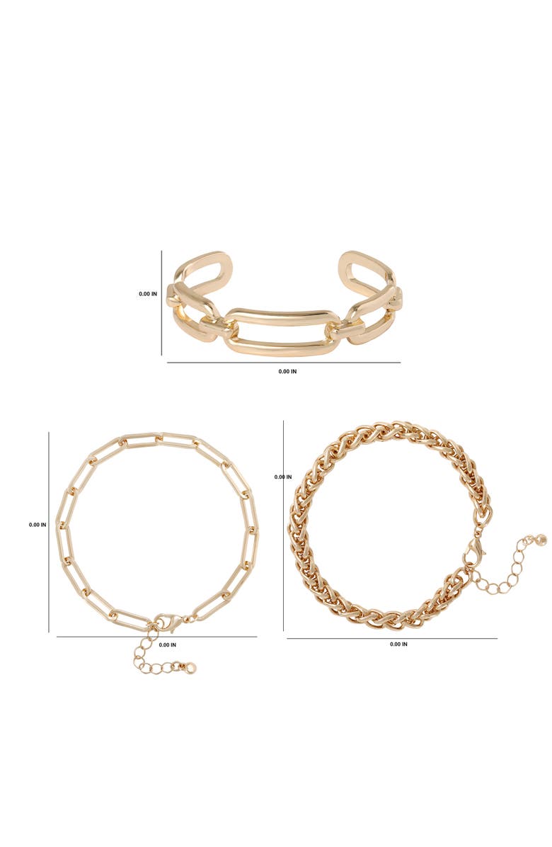 BCBG Chain Cuff Bracelet, Alternate, color, 