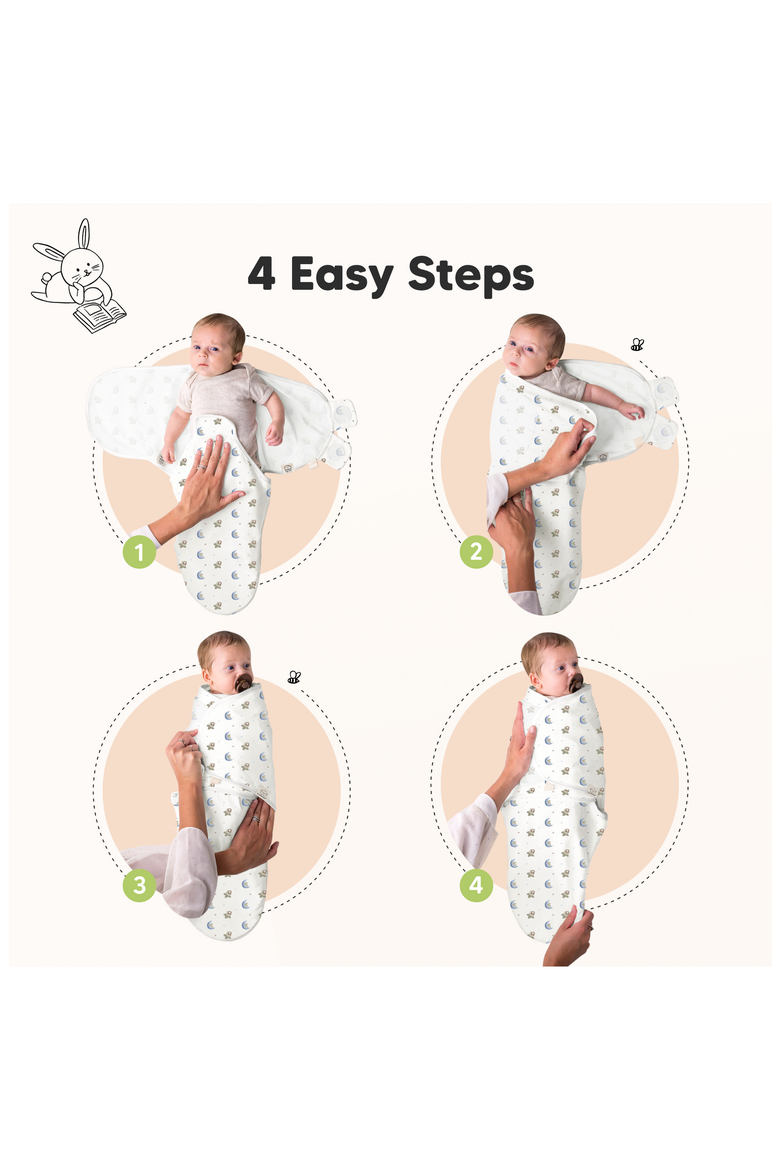 3-Pack Soothe Swaddle Wraps, Alternate, color, Cosmo