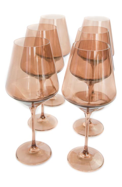 Set of 6 Stem Wineglasses